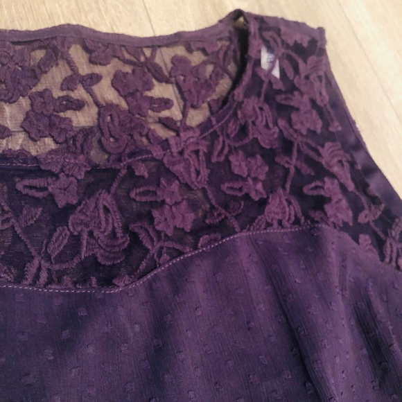 Ricki’s Dark Purple Lace Dress US 14 - Picture 3 of 7